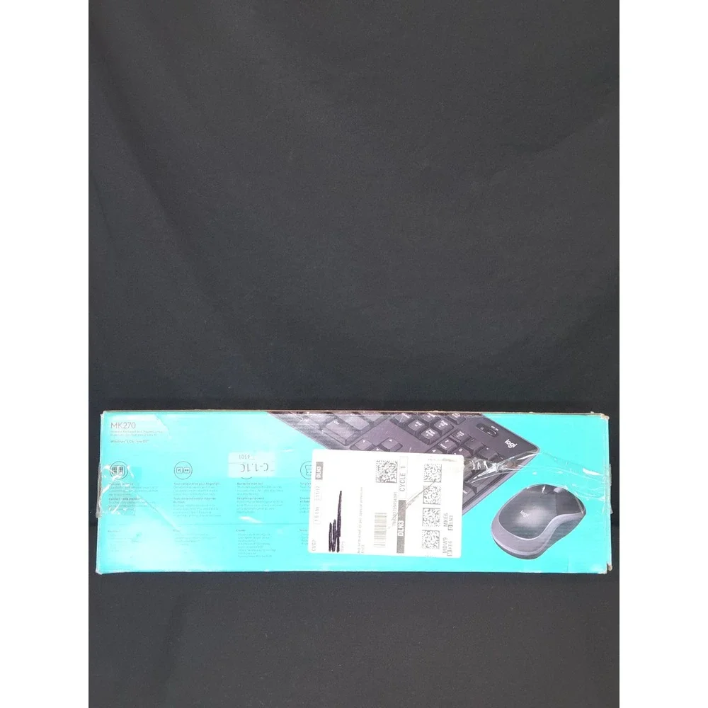 Logitech MK270 Wireless Keyboard and Mouse‎ Combo Full Size 2.4 GHz USB Receiver